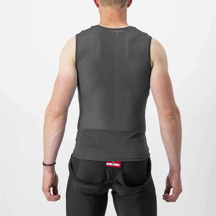 Capa Base Castelli PRO MESH 2.0 SLEEVELESS Hombre Negras | 0284-OKDXY