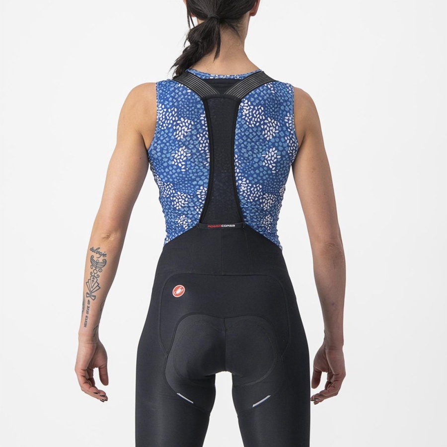 Capa Base Castelli PRO MESH 4 W SLEEVELESS Mujer Azules | 1289-IUCGE