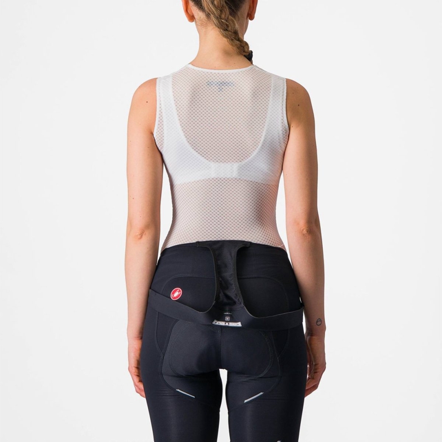 Capa Base Castelli PRO MESH W SLEEVELESS Mujer Blancas | 1965-XLRUF