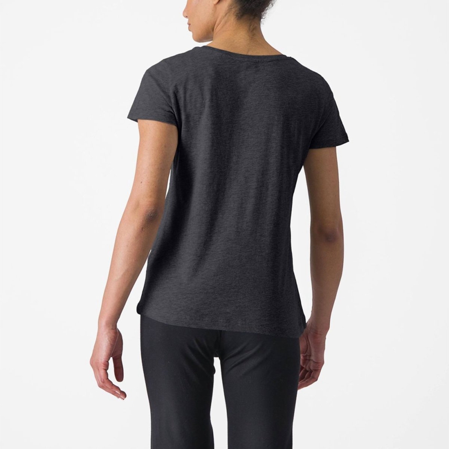 Casual Castelli CASTELLI CLASSICO W TEE Mujer Negras | 7521-UNKQE