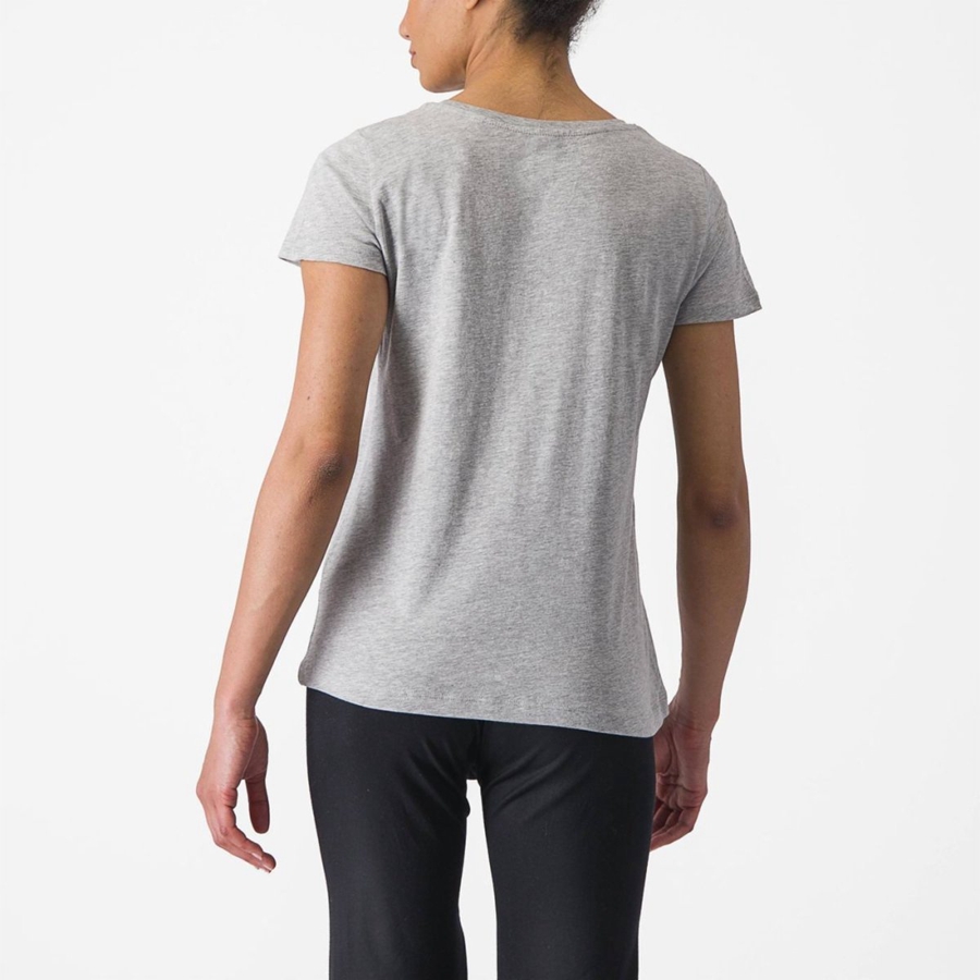 Casual Castelli CASTELLI CLASSICO W TEE Mujer Gris Claro | 0867-ITHBY