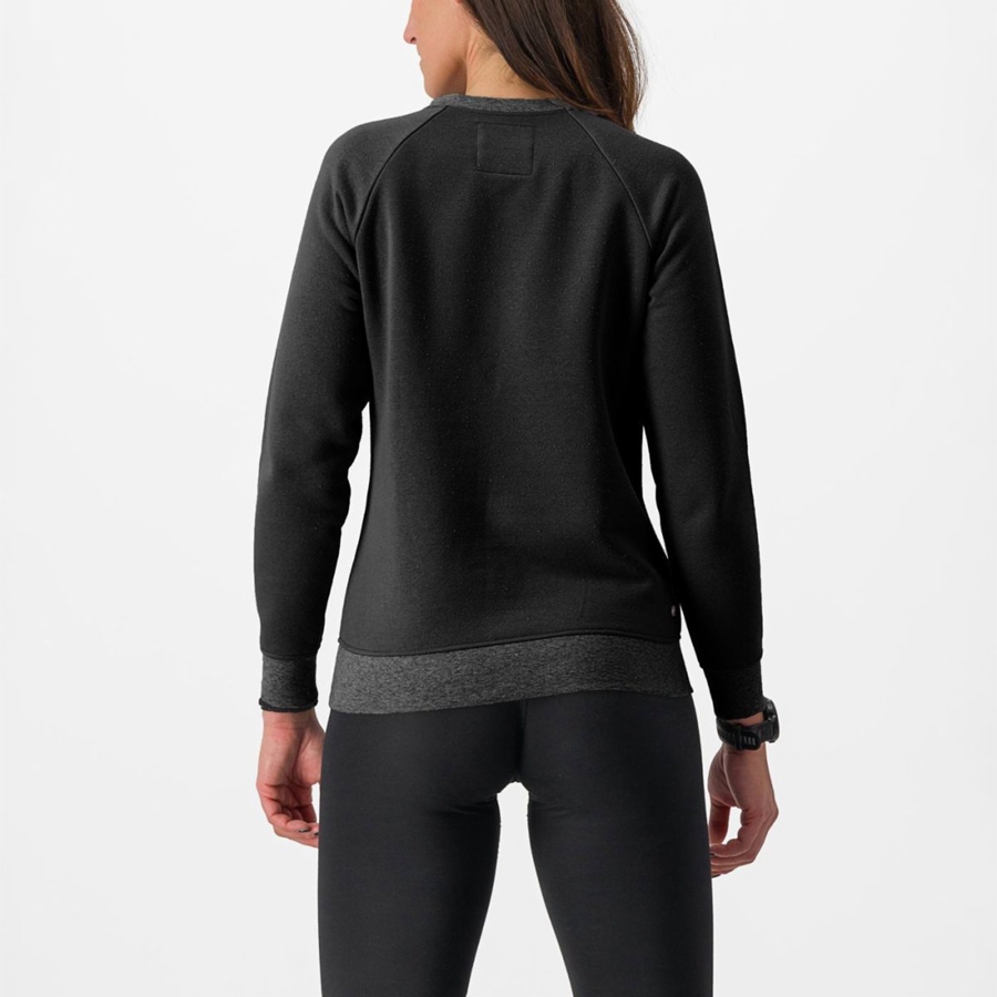 Casual Castelli LOGO W SWEATSHIRT Mujer Negras | 5961-UJGAR