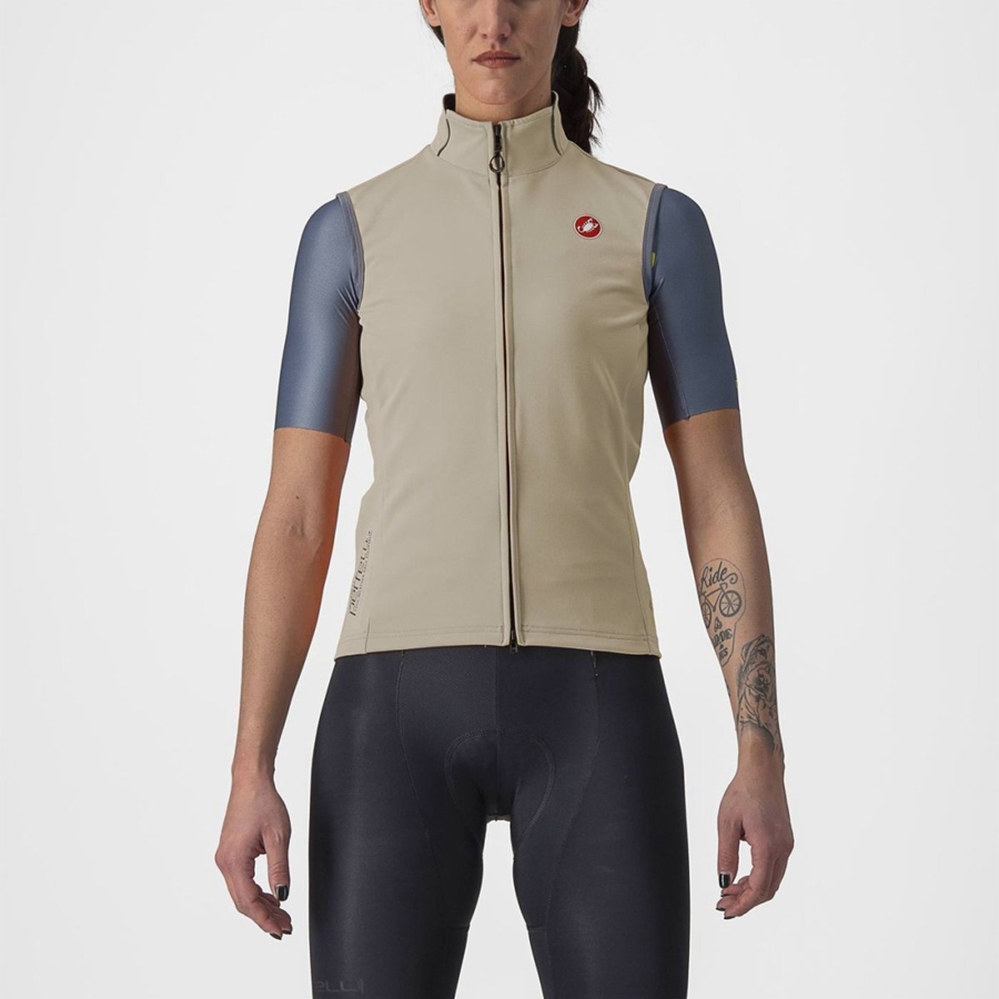 Chaleco Castelli PERFETTO RoS 2 W Mujer Gris | 5673-GVNXQ