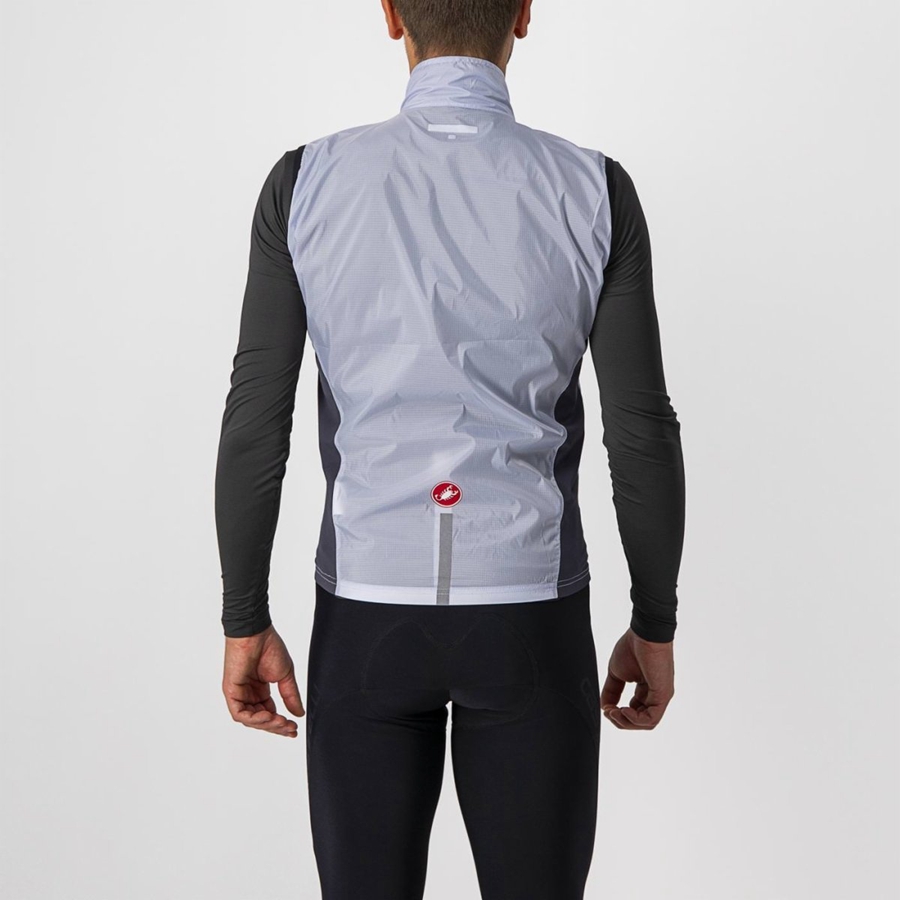 Chaleco Castelli SQUADRA STRETCH Hombre Plateadas Gris Gris Oscuro | 2153-LQRMS