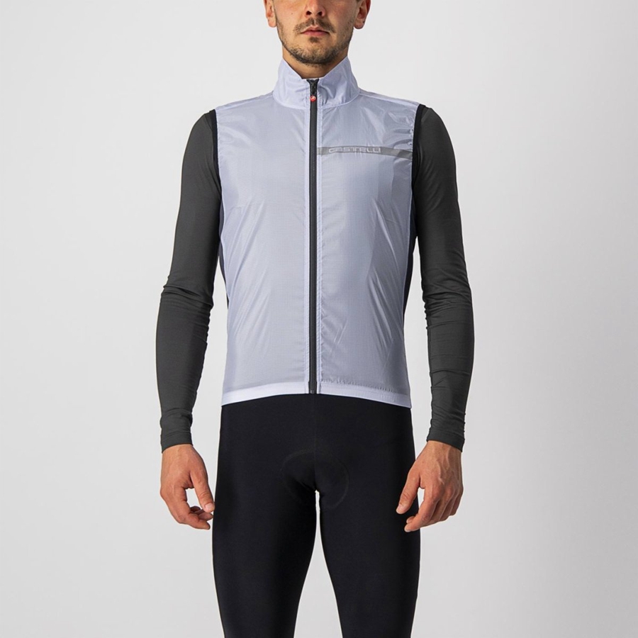 Chaleco Castelli SQUADRA STRETCH Hombre Plateadas Gris Gris Oscuro | 2153-LQRMS