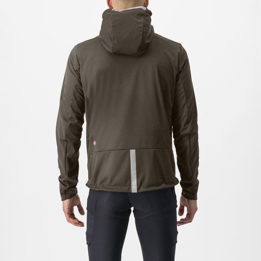 Chompas Castelli TRAIL HOODIE Hombre Verde | 5346-WHOLY