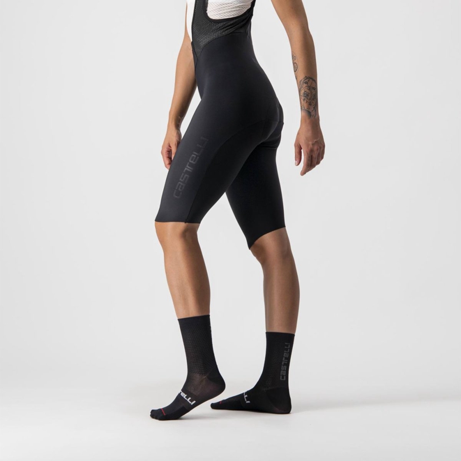 Culottes Con Tirantes Castelli OMLOOP NANO W Mujer Negras | 4765-VAYQJ