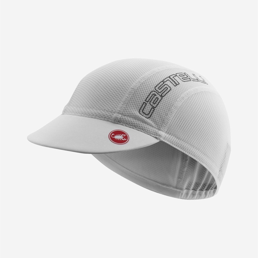 Gorra Castelli A/C 2 CYCLING Hombre Blancas Gris | 5249-OVATD