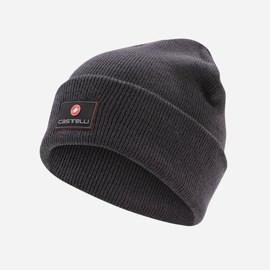 Gorro Castelli PODIOFIRMA Hombre Gris Oscuro | 1364-USXZG