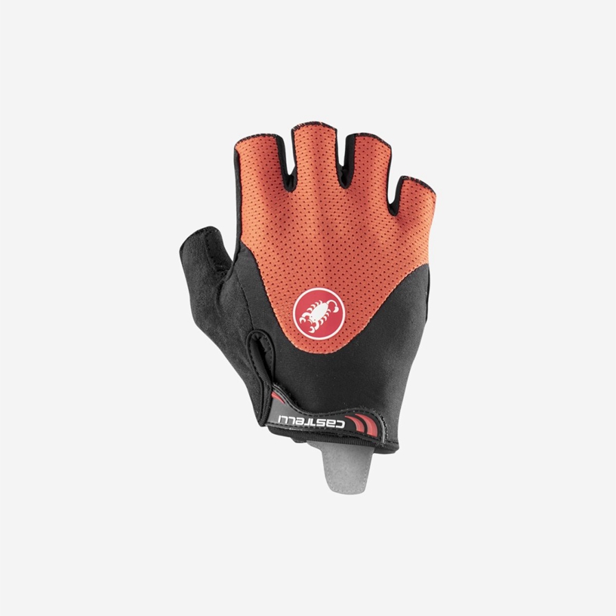 Guantes Castelli ARENBERG GEL 2 Hombre Rojas Negras | 7059-DEFGQ