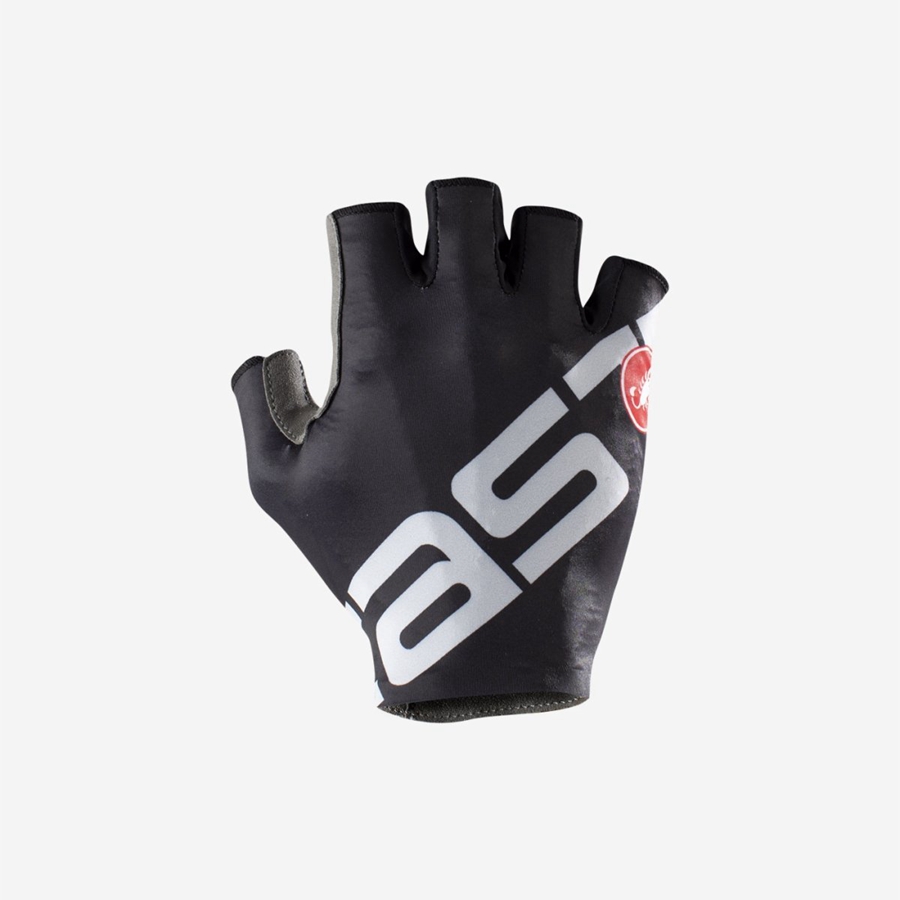 Guantes Castelli COMPETIZIONE 2 Hombre Negras Plateadas | 8502-OBMTN