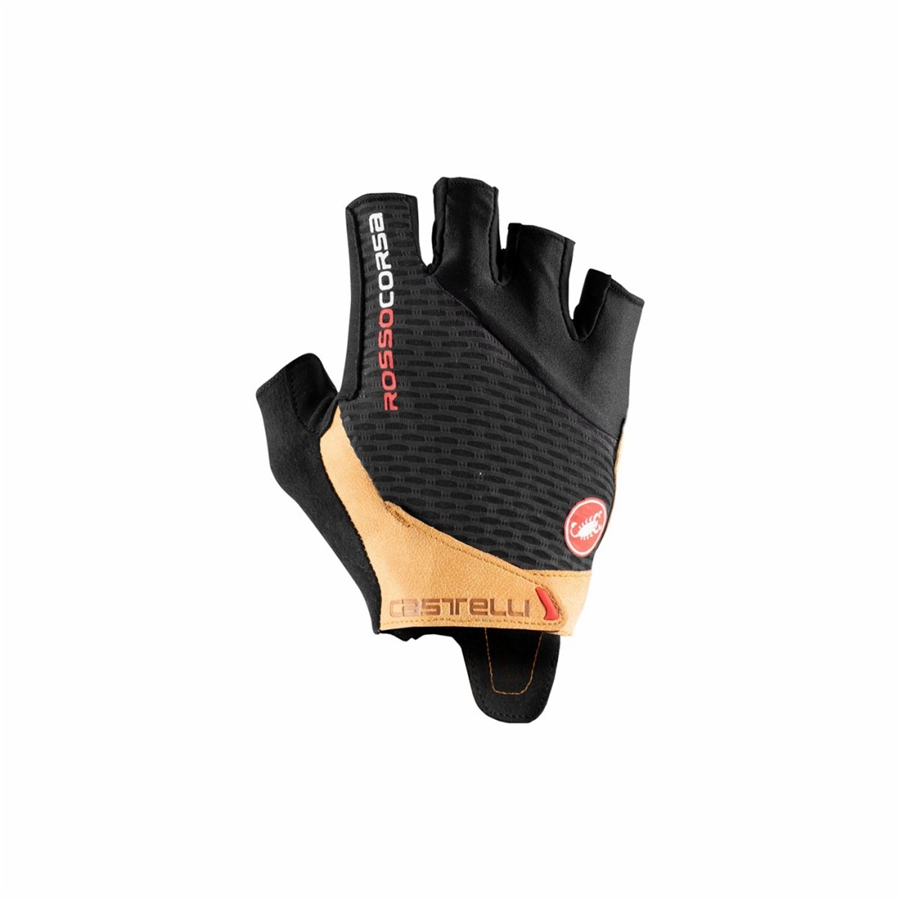 Guantes Castelli ROSSO CORSA PRO V Hombre Negras Marrones | 3891-OASQC