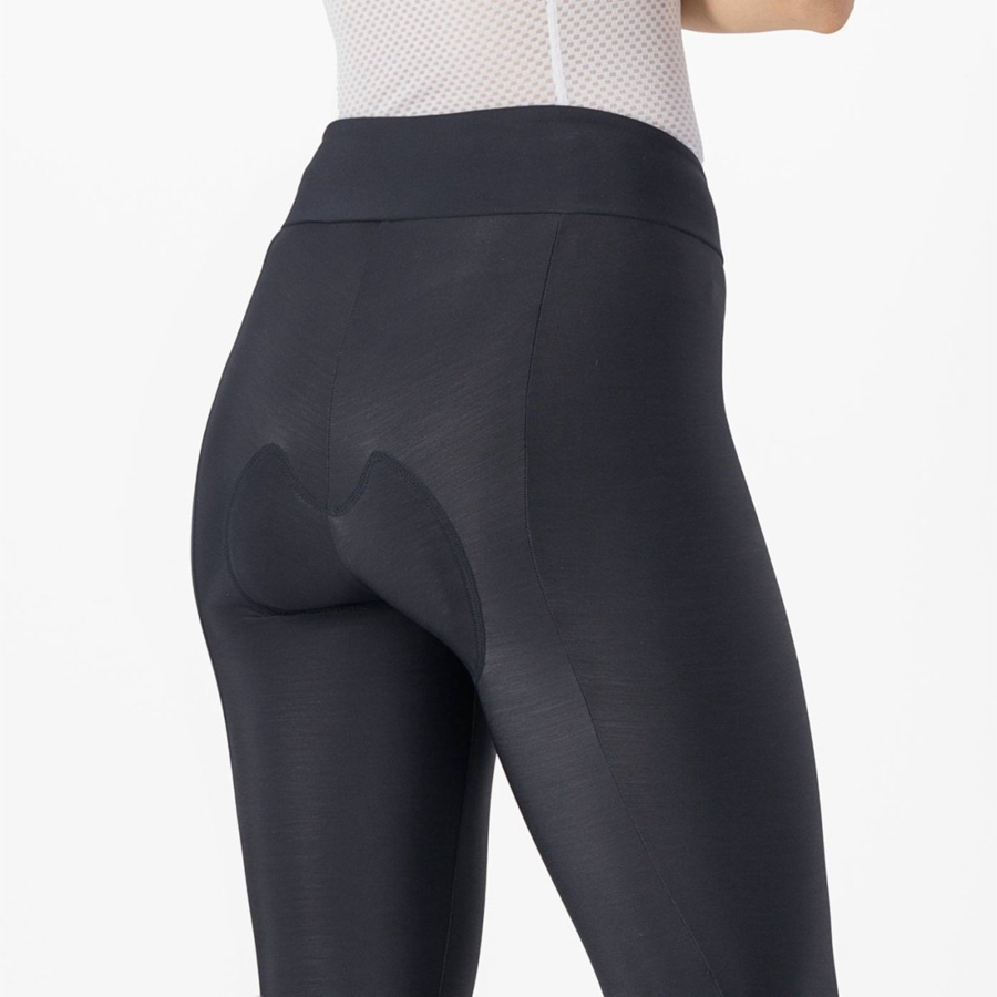 Leggins Castelli ENTRATA W Mujer Negras | 0649-EGJNC