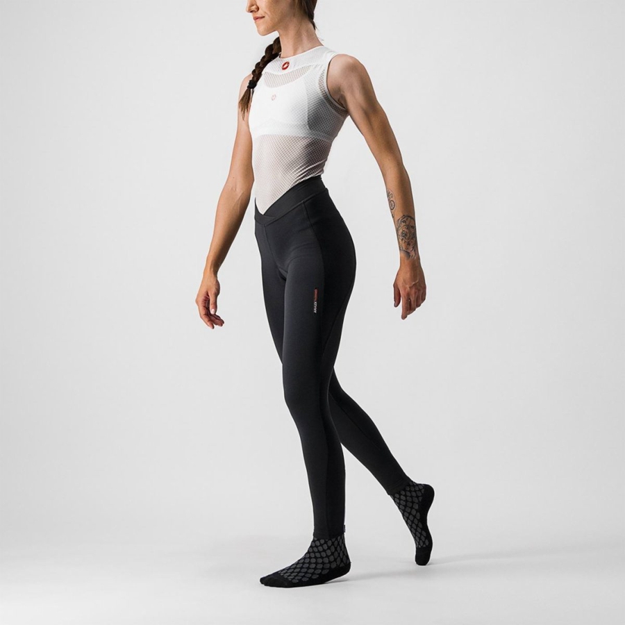 Leggins Castelli MENO WIND W Mujer Negras | 2785-FPZCI