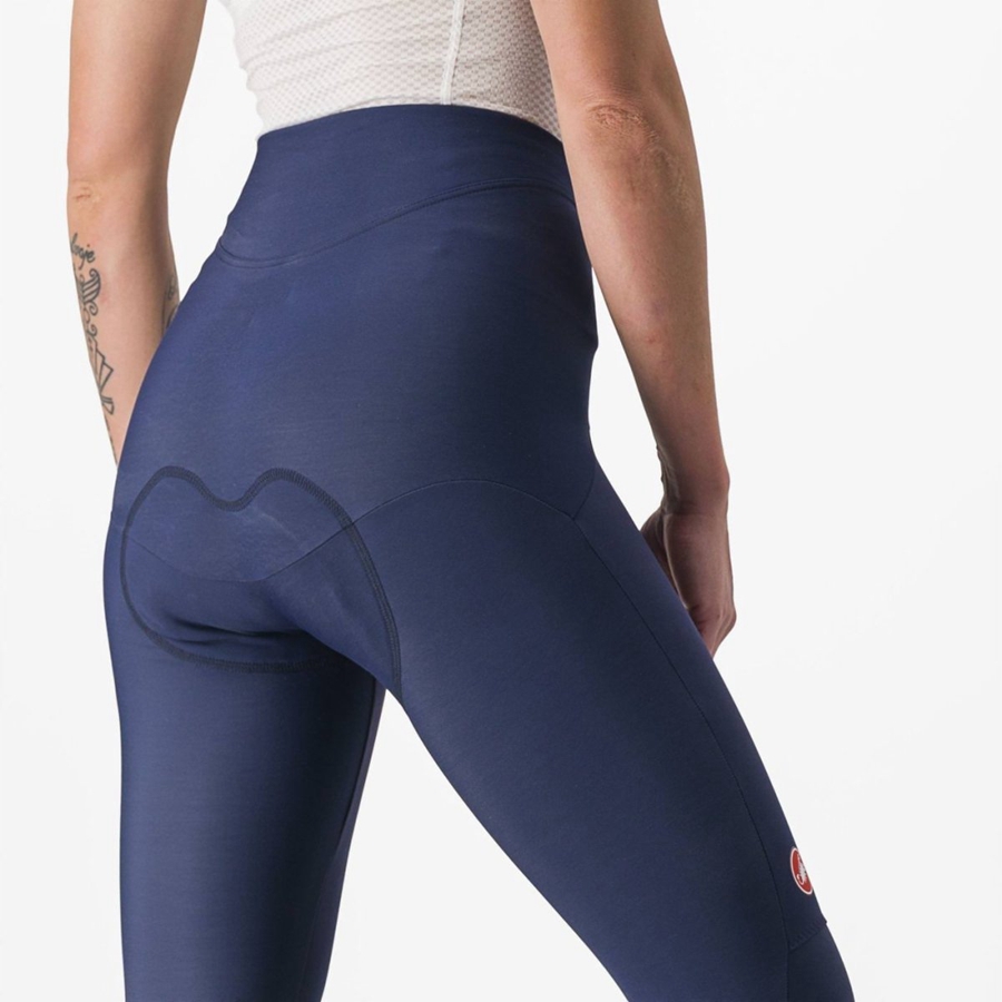 Leggins Castelli SORPASSO RoS W Mujer Azules Plateadas | 4361-KXOTC