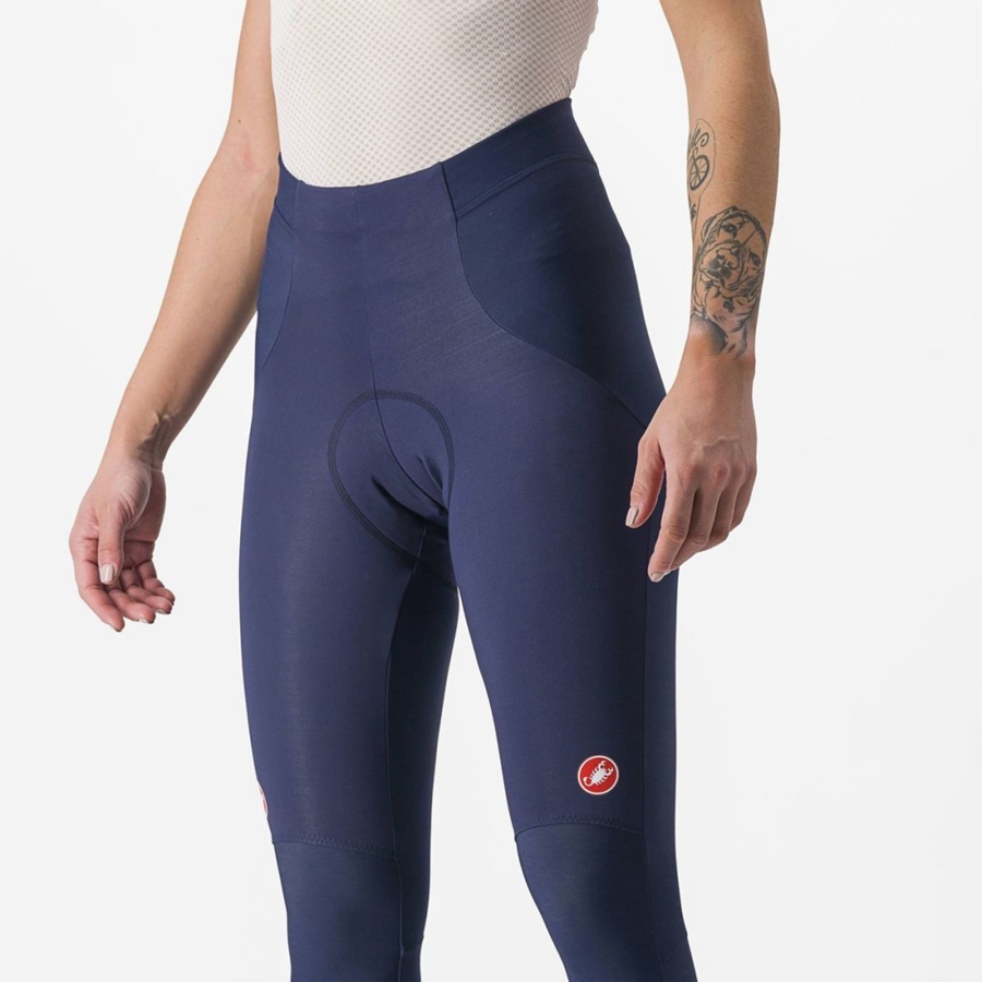 Leggins Castelli SORPASSO RoS W Mujer Azules Plateadas | 4361-KXOTC