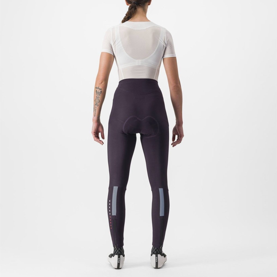 Leggins Castelli SORPASSO RoS W Mujer Plateadas | 4596-XJQHB