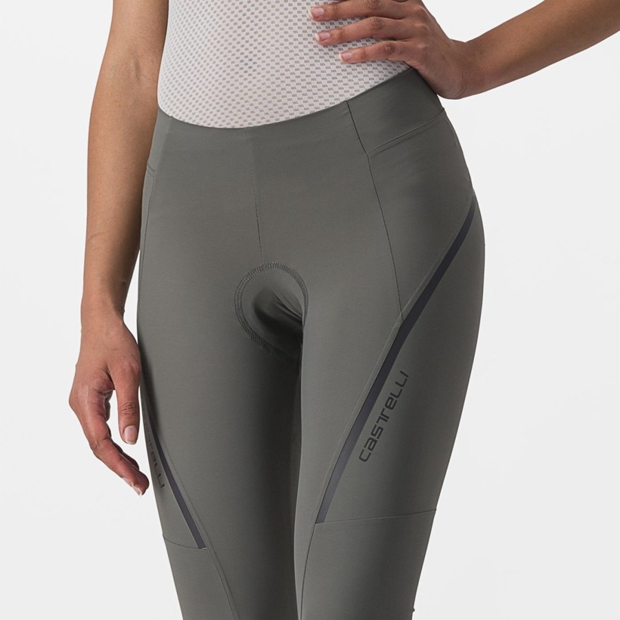 Leggins Castelli VELOCISSIMA 3 KNICKER Mujer Gris Gris Oscuro | 3760-HRLST