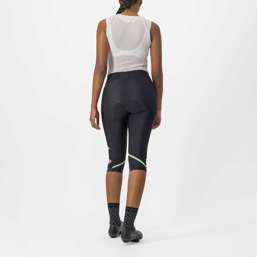 Leggins Castelli VELOCISSIMA THERMAL KNICKER Mujer Negras Verde Menta Negras | 0875-ZGRKX