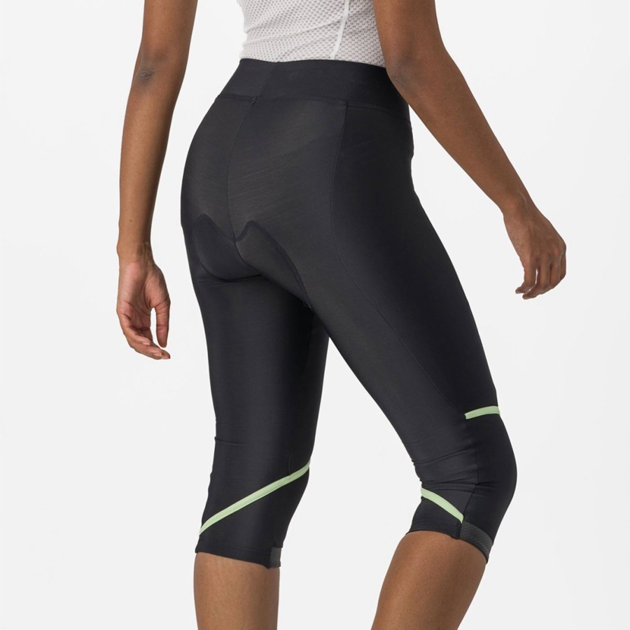 Leggins Castelli VELOCISSIMA THERMAL KNICKER Mujer Negras Verde Menta Negras | 0875-ZGRKX