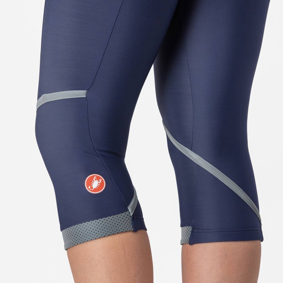 Leggins Castelli VELOCISSIMA THERMAL KNICKER Mujer Azules Plateadas | 0341-SRVYP