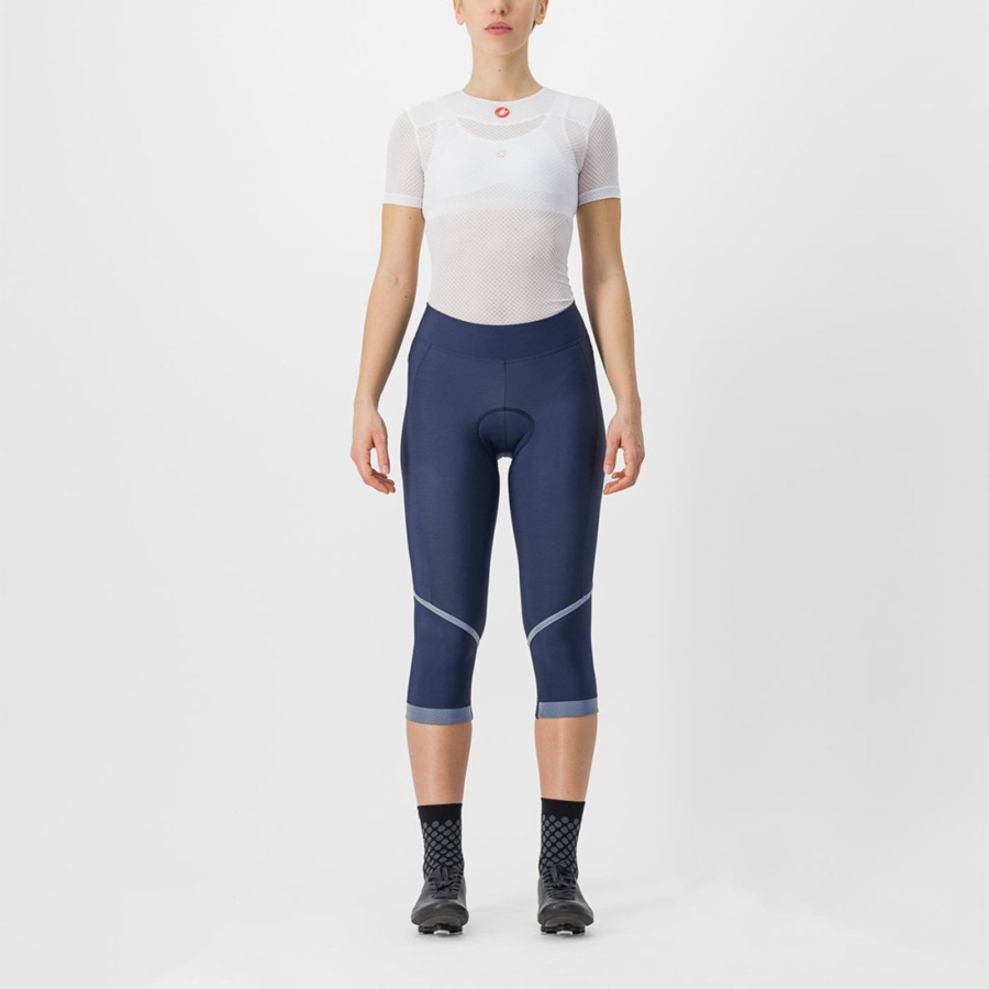 Leggins Castelli VELOCISSIMA THERMAL KNICKER Mujer Azules Plateadas | 0341-SRVYP