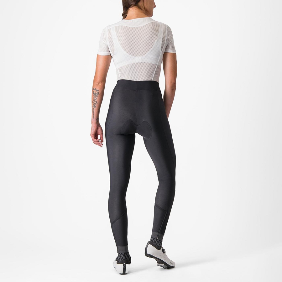 Leggins Castelli VELOCISSIMA THERMAL Mujer Negras Negras | 4561-FVMDI