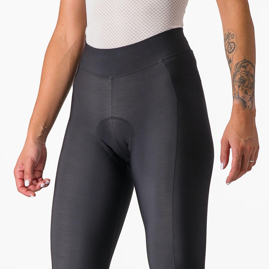 Leggins Castelli VELOCISSIMA THERMAL Mujer Negras Negras | 4561-FVMDI