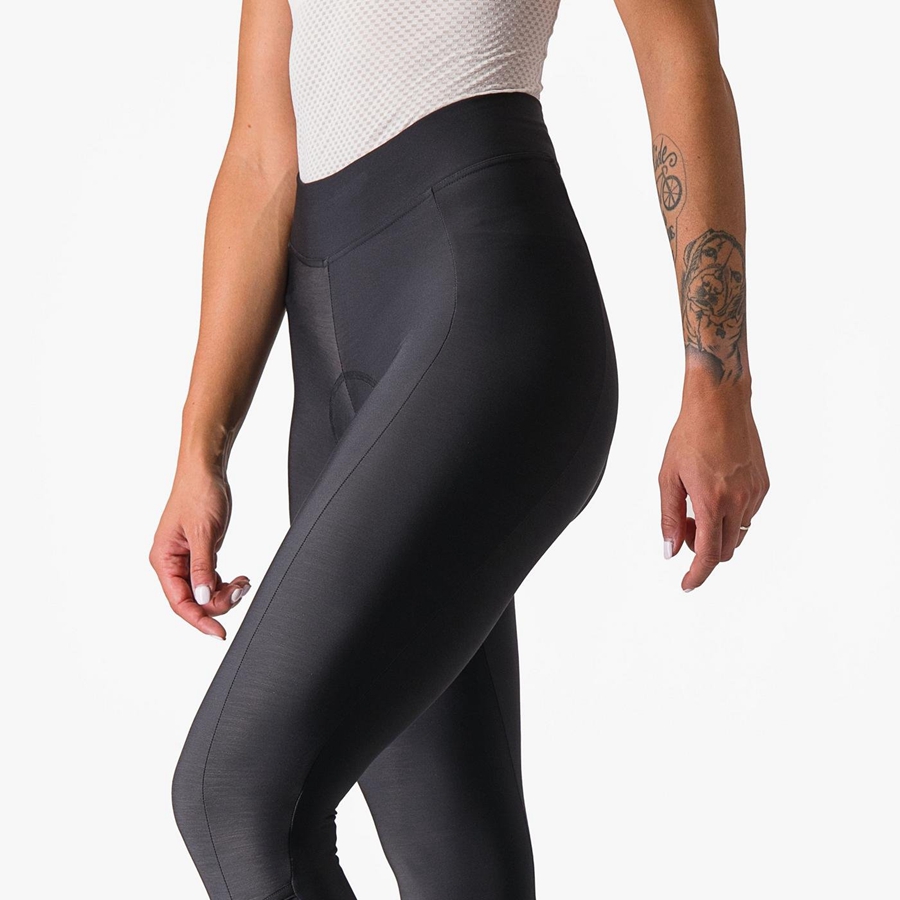 Leggins Castelli VELOCISSIMA THERMAL Mujer Negras Negras | 4561-FVMDI