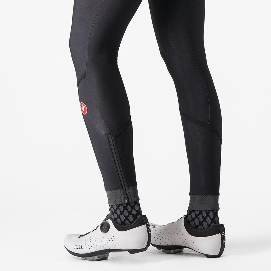 Leggins Castelli VELOCISSIMA THERMAL Mujer Negras Negras | 4561-FVMDI