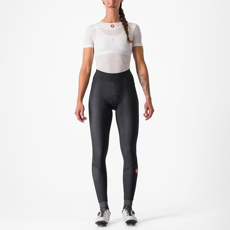 Leggins Castelli VELOCISSIMA THERMAL Mujer Negras Negras | 4561-FVMDI