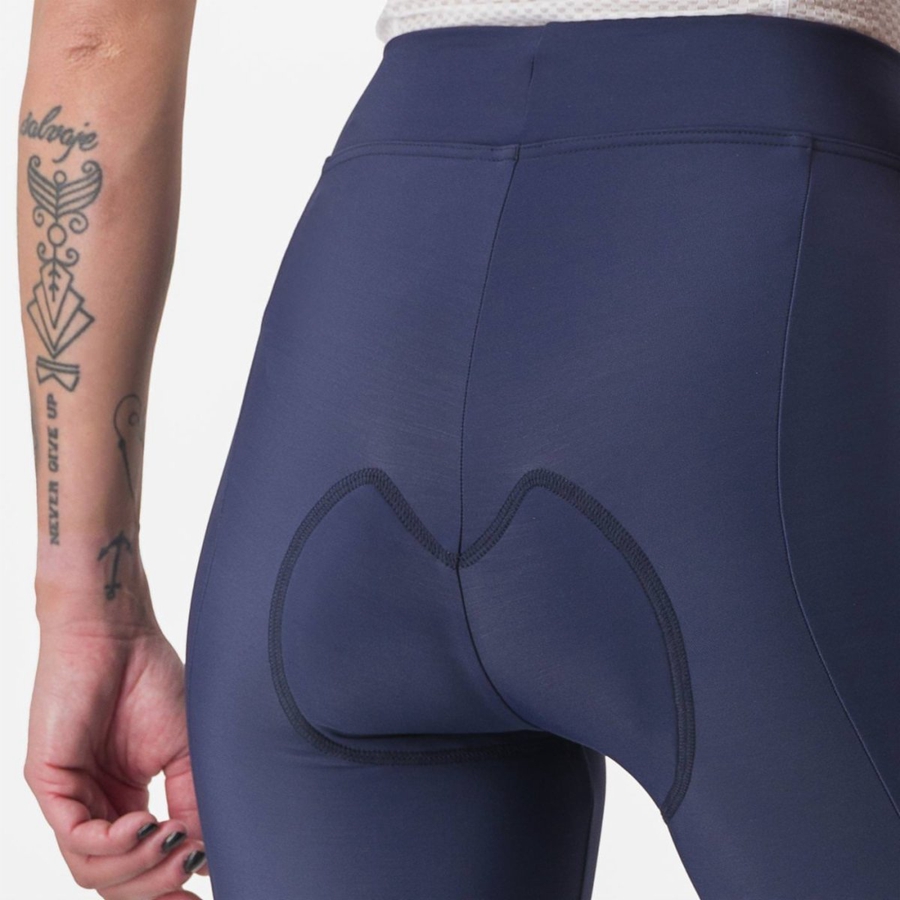 Leggins Castelli VELOCISSIMA THERMAL Mujer Azules Plateadas | 9783-AWTID