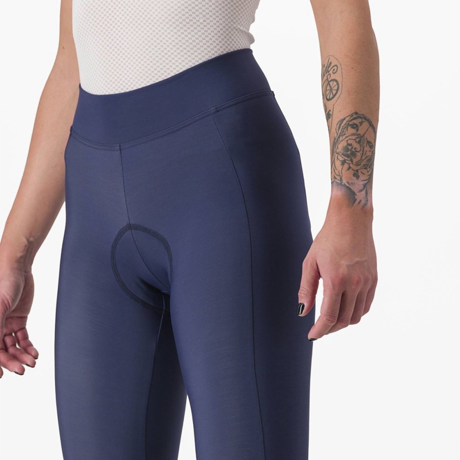 Leggins Castelli VELOCISSIMA THERMAL Mujer Azules Plateadas | 9783-AWTID