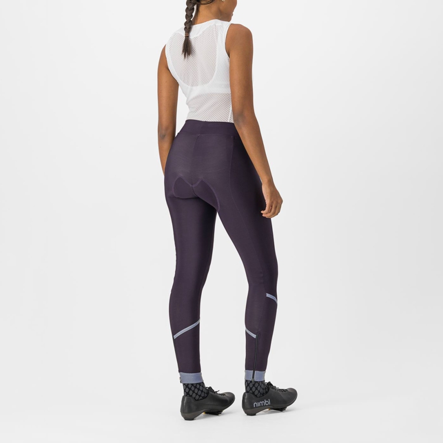 Leggins Castelli VELOCISSIMA THERMAL Mujer Plateadas | 3795-RCSJO