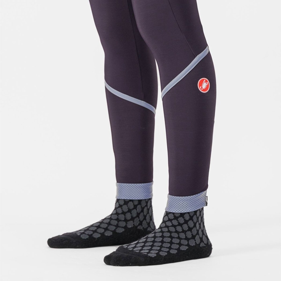 Leggins Castelli VELOCISSIMA THERMAL Mujer Plateadas | 3795-RCSJO