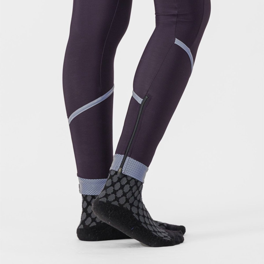 Leggins Castelli VELOCISSIMA THERMAL Mujer Plateadas | 3795-RCSJO