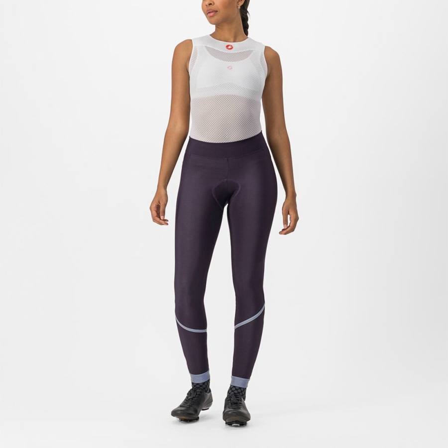 Leggins Castelli VELOCISSIMA THERMAL Mujer Plateadas | 3795-RCSJO