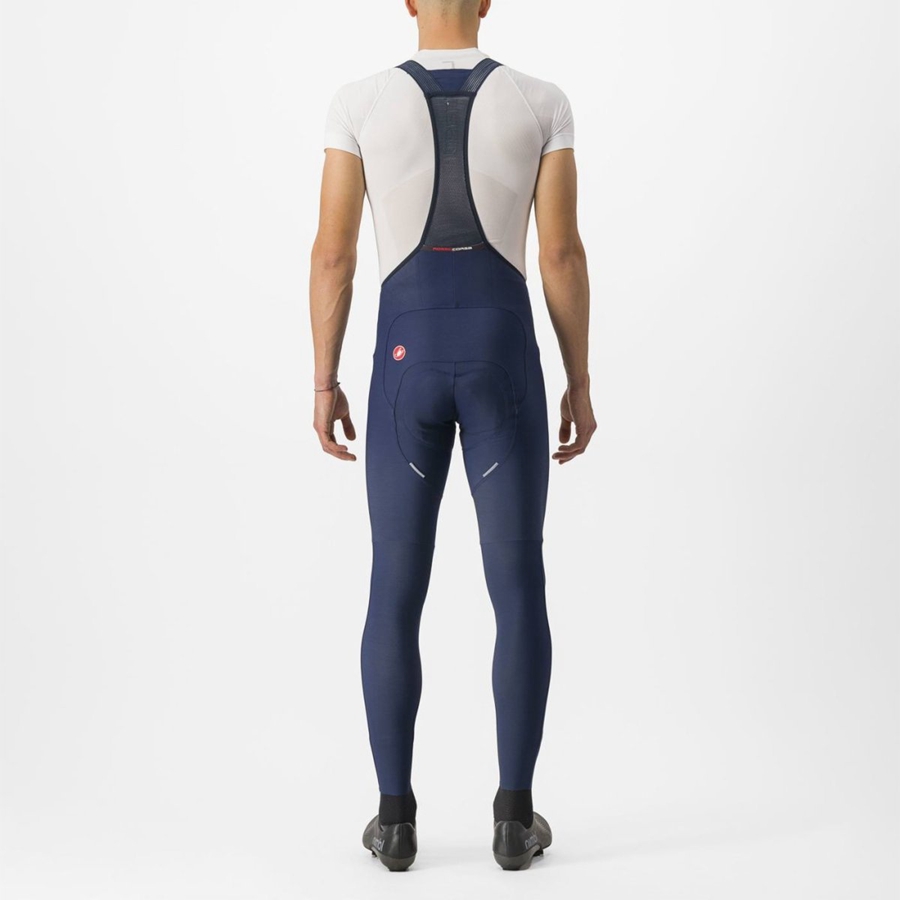 Medias Con Tirantes Castelli FREE AERO RC Hombre Azules | 1745-GCUJD