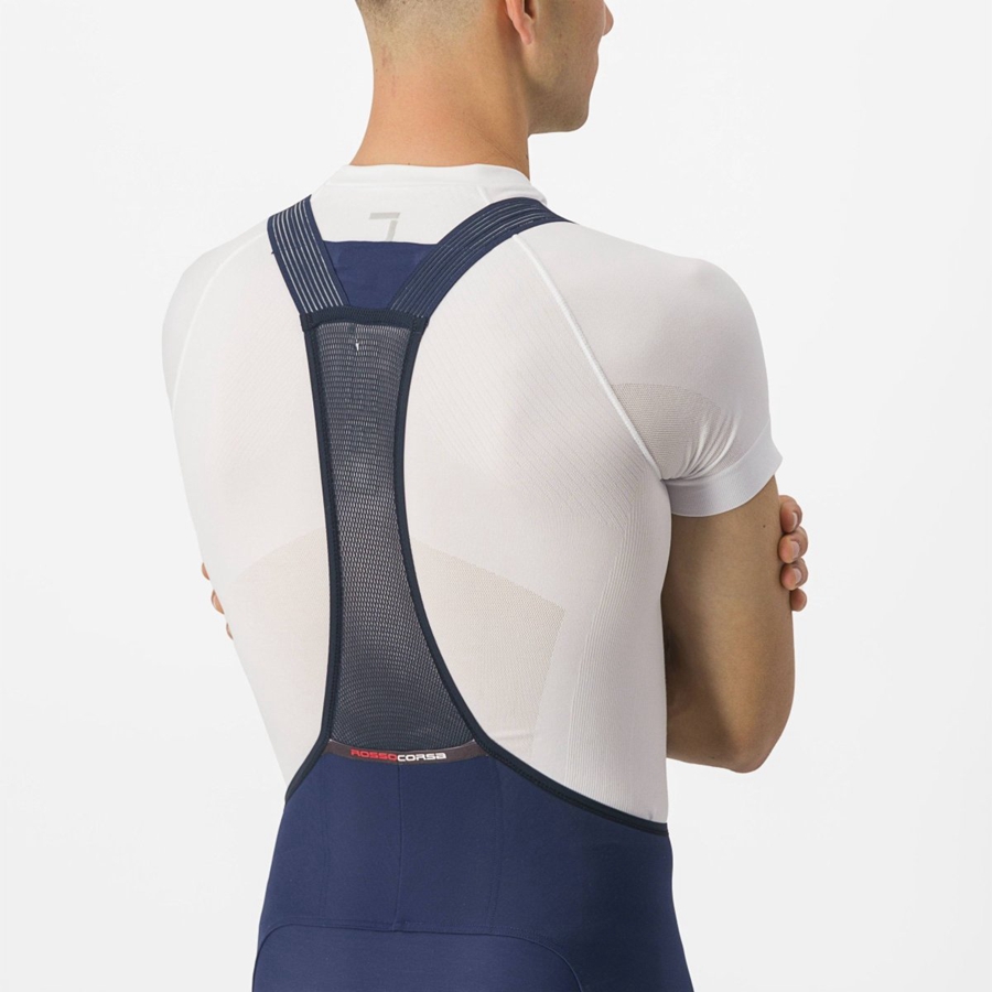 Medias Con Tirantes Castelli FREE AERO RC Hombre Azules | 1745-GCUJD