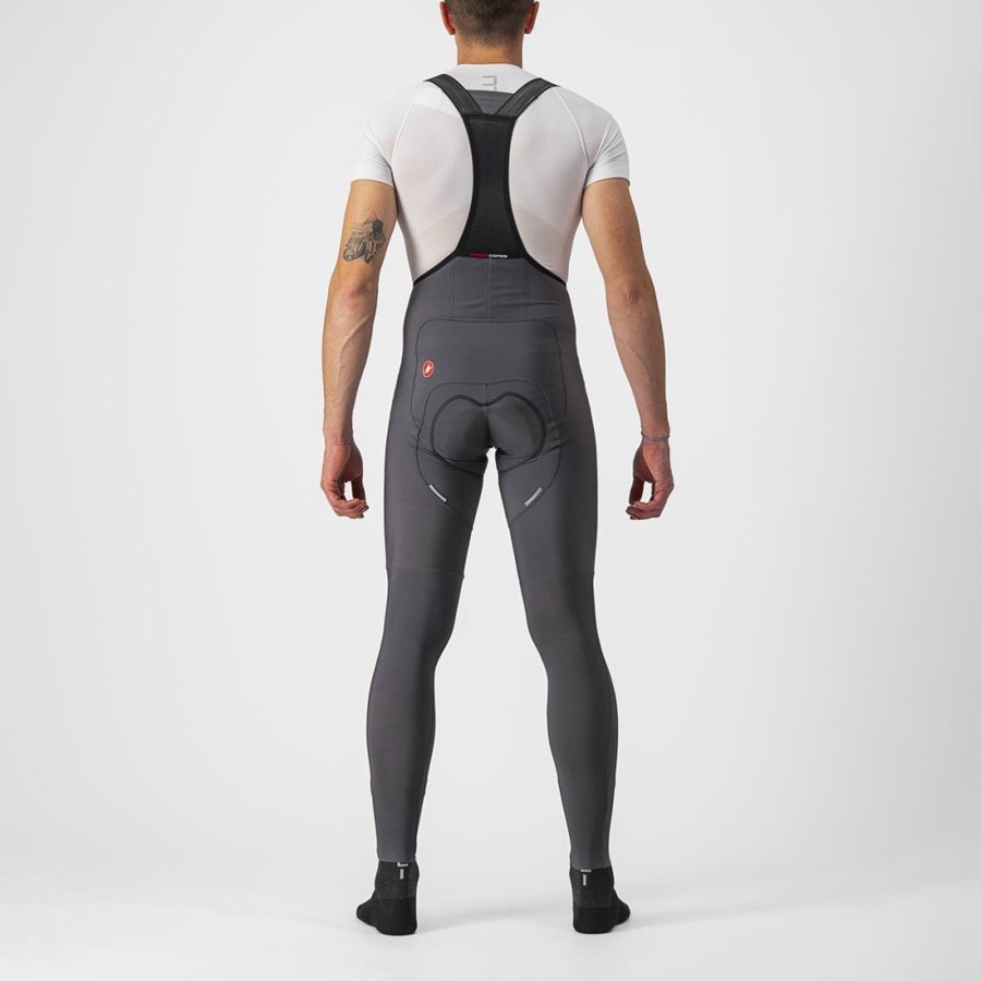 Medias Con Tirantes Castelli FREE AERO RC Hombre Gris Oscuro | 6283-VOPTE