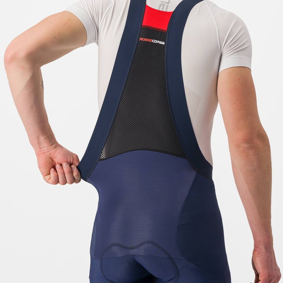 Medias Con Tirantes Castelli SORPASSO RoS Hombre Azules | 4923-GKOUE