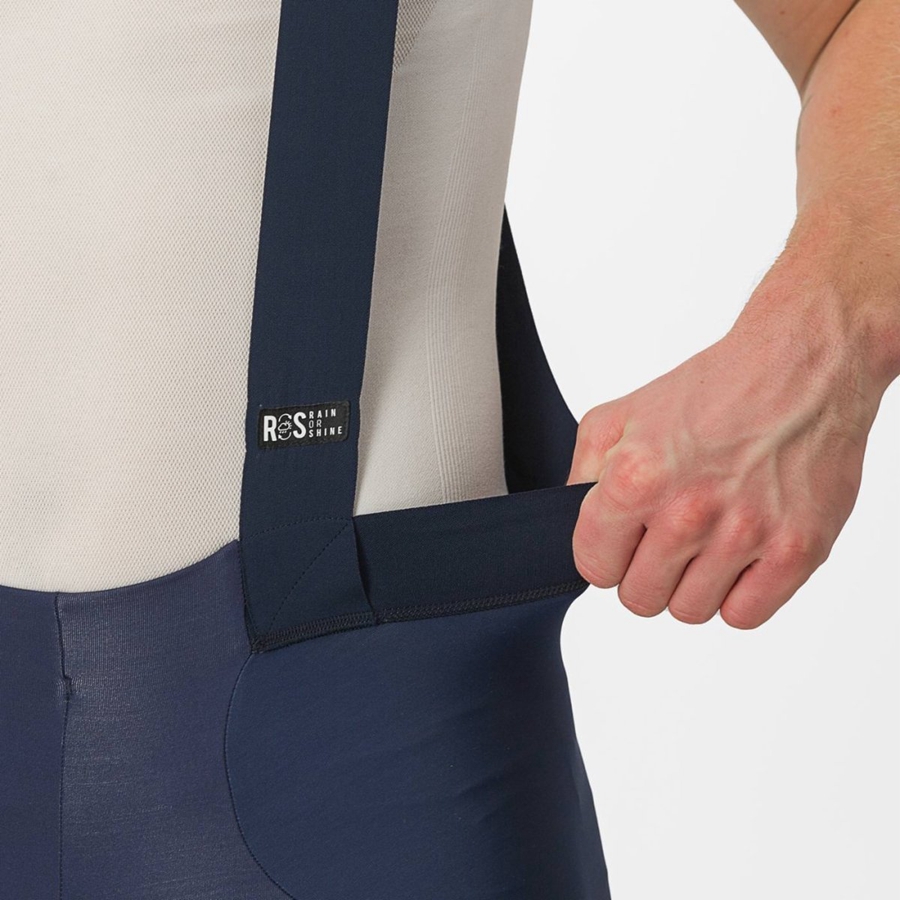 Medias Con Tirantes Castelli SORPASSO RoS Hombre Azules | 4923-GKOUE