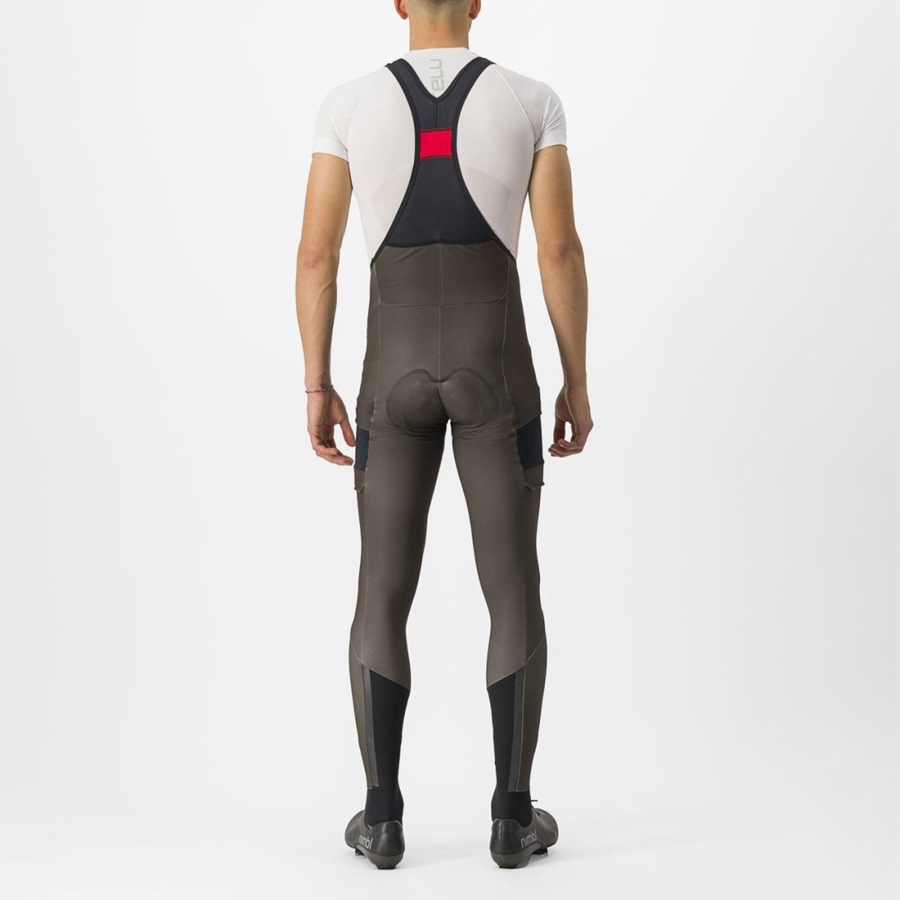 Medias Con Tirantes Castelli UNLIMITED TRAIL Hombre Negras | 2061-YIKPF