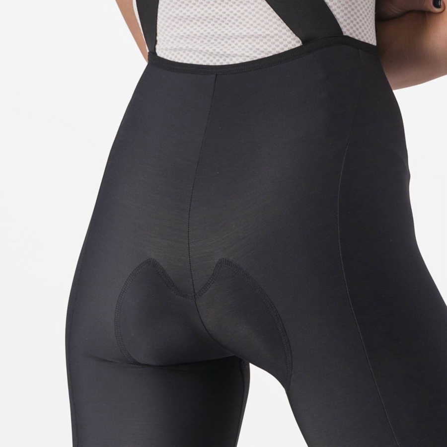 Medias Con Tirantes Castelli VELOCISSIMA DT Mujer Negras Negras | 9542-XGBDK