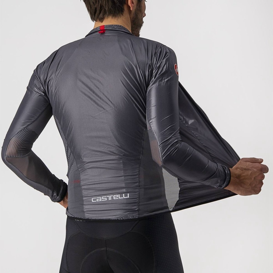 Proteccion Castelli ARIA SHELL Hombre Gris Oscuro | 4610-UBTDR