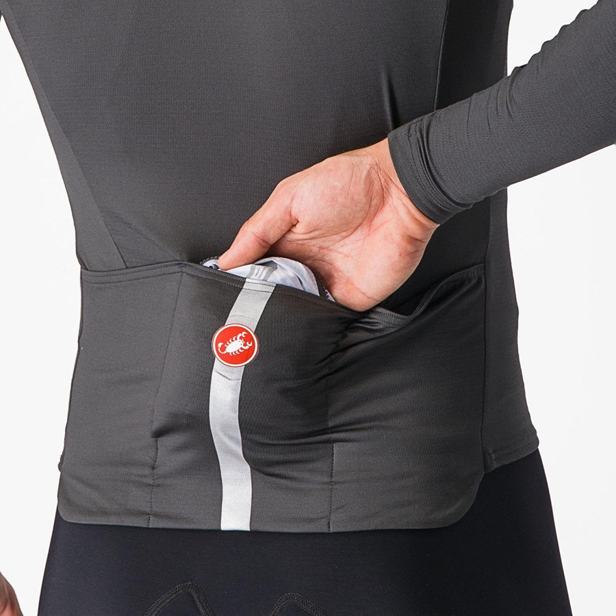 Proteccion Castelli SQUADRA STRETCH Hombre Plateadas Gris Gris Oscuro | 5072-URBOT