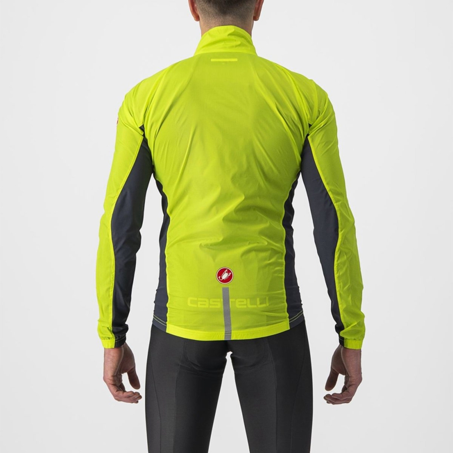 Proteccion Castelli SQUADRA STRETCH Hombre Verde Claro Gris Oscuro | 8976-ZRNLP