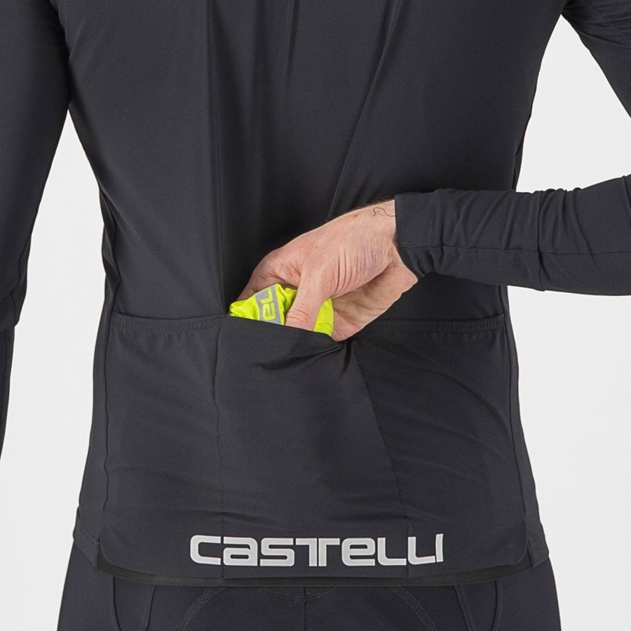 Proteccion Castelli SQUADRA STRETCH Hombre Verde Claro Gris Oscuro | 8976-ZRNLP