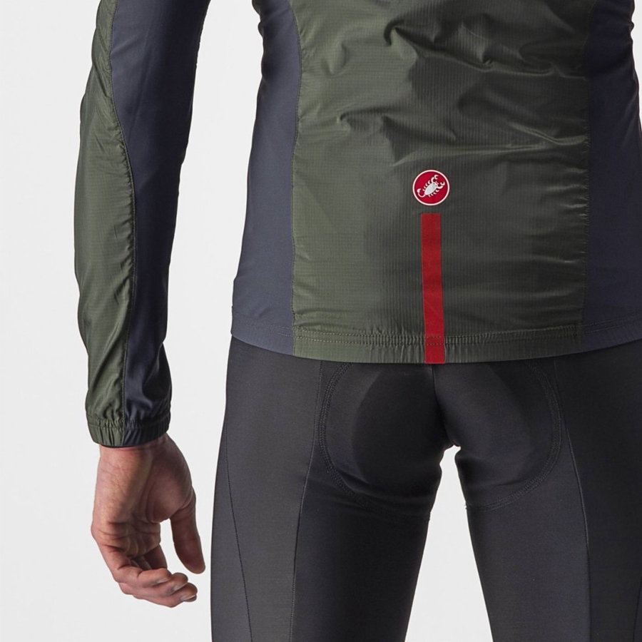 Proteccion Castelli SQUADRA STRETCH Hombre Verde Gris Oscuro | 5478-ZQBRK