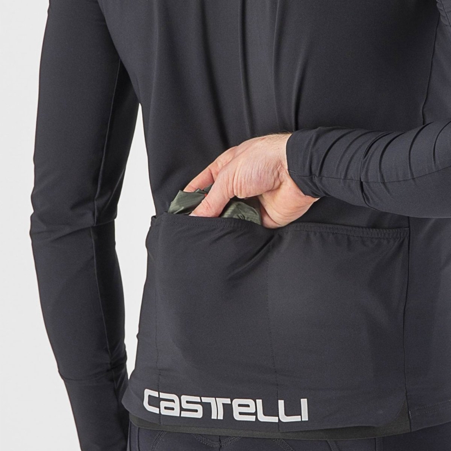 Proteccion Castelli SQUADRA STRETCH Hombre Verde Gris Oscuro | 5478-ZQBRK